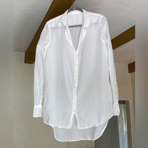 CP Shades Cotton Silk White Tunic - size XL